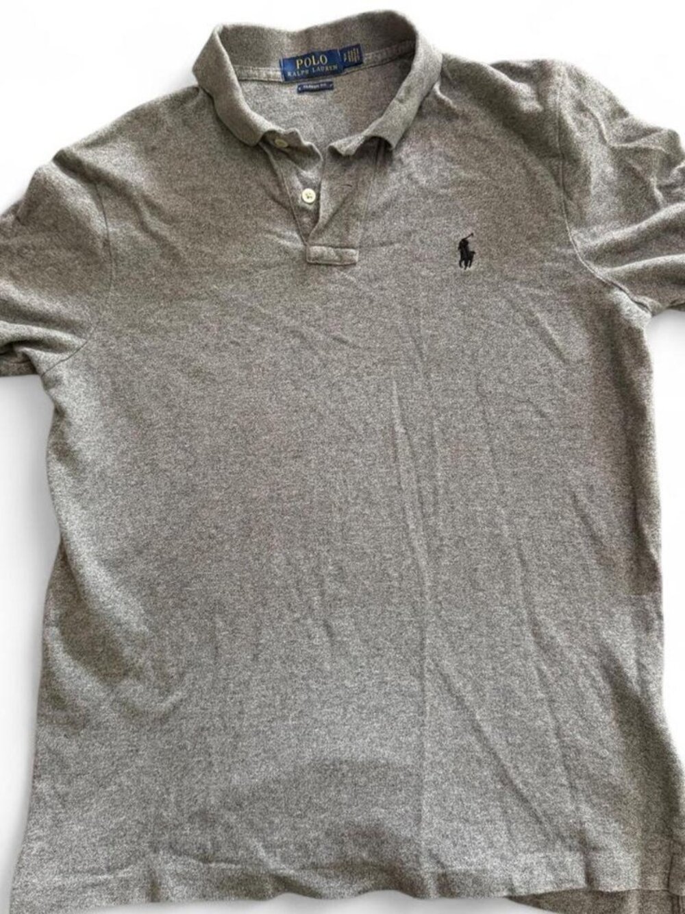 Polo Ralph Lauren Men's Gray Heather Classic Fit Short Sleeve Polo Shirt Size S